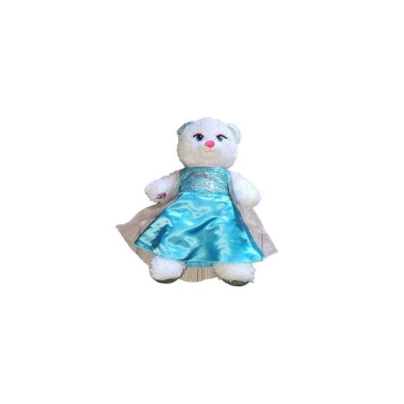 Build A Bear Frozen Fever Elsa Bear with Dress - Picture 1 of 5